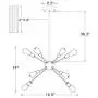 T&A 8 Lights Modern Metal Sputnik Chandelier,Mid Century Ceiling Light Fixture Industrial Style Pendant Lighting for Kitchen Living Room Dining Room(Matte Black) T&A 8 Lights Modern Metal Sputnik Chandelier,Mid Century Ceiling Light Fixture Industrial Style Pendant Lighting for Kitchen Living Room Dining Room(Matte Black)