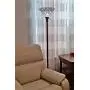 Tiffany Style Torchiere Standing Peacock Floor Lamp 72'' Tall Stained Glass Shade White Antique Vintage Light Bedroom Living Room Reading Antique Vintage Gift AM071FL11 Amora Lighting
