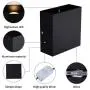 Lightess LED Wall Sconce 10W, Set of 2 Modern Wall Lamp Black, Up Down Wall Mount Lights Mini Metal for Living Room Bedroom Hallway Decor, Warm White, O1185TP