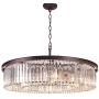 Meelighting Oil Rubbed Bronze Crystal Chandeliers Modern Contemporary Ceiling Lights Fixtures Pendant Lighting for Dining Room Living Room Chandelier D33.5'' 8 Lights