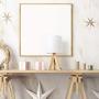 Small Table Lamp - Cute Desk Lamp Nightstand Lamp with Fabric Shade Tripod Base for Kids Room, Office, Study Room, Bedroom, Dorm Room, Coffee Table(White)