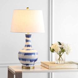 JONATHAN Y JYL3054B Tucker 30.5'' Ceramic/Metal LED Lamp Contemporary,Transitional for Bedroom, Living Room, Office, College Dorm, Coffee Table, Bookcase, Blue