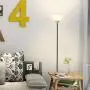 Floor Lamp,Dimmable Standing Floor Lamp for Living Room,Bedroom,Office,Reading & Working,12W 2700K Warm White LED Bulb Included ,69inch Modern Tall Standing Pole Light,Uplight,Black
