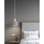 Modern Pendant Light Fixture, Imego Metal Ceiling Hanging Lamp, Pendant Lighting for Kitchen Dining Room Living Room Bedroom - Grey