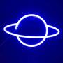 Blue Star Planet Neon Sign Night Light with Create Funny Sleep Environment for Baby Child Kids Bedroom,Game Rooms,Party,Home,USB Cable Battery Night Light Neon Sign for Wall Decor