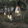 Solar String Lights Outdoor, ZHONGXIN Patio Lights String Waterproof with 10 Classic ST38 LED Edison Bulbs, Perfect for Garden, Backyard, Pergola, Party, Cafe, Bistro, Wedding, Camping Décoration