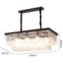 Rectangular Modern K9 Crystal Chandeliers Lighting Pendant Ceiling Lights Rectangle Chandelier Lamp 8-Lights for Dining Room Kitchen (34)