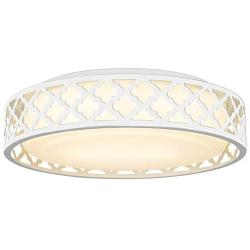 VICNIE Flush Mount LED Ceiling Light Fixture, 14inch 20W 1400 Lumens Ceiling Lamp, Dimmable 3000K Warm White, White Finish, ETL Listed for Kitchen, Hallway, Bedroom, Laundry