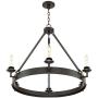 Parkham Dark Bronze Wagon Wheel Chandelier 33'' Wide Modern Farmhouse Rustic 6-Light Fixture for Dining Room House Foyer Kitchen Island Entryway Bedroom - Franklin Iron Works Parkham Dark Bronze Wagon Wheel Chandelier 33'' Wide Modern Farmhouse Rustic 6-Light Fixture for Dining Room House Foyer Kitchen Island Entryway Bedroom - Franklin Iron Works