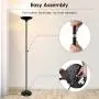 Torchiere Floor Lamp, LED Floor lamps, 24W 2400LM Super Bright Lamp, Energy-Saving, Stepless Dimmable, 3000K Warm White, Metal Body, Floor lamp for Bedroom, Standing Lamps for Living Room, Office