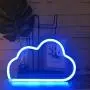Cute Blue Neon Light,LED Cloud Sign Shaped Decor Light,Marquee Signs/Wall Decor for Christmas,Birthday Party,Kids Room, Living Room, Wedding Party Decor(Blue)
