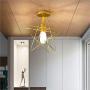 Modo Lighting Moravian Star Light Modern Flush Mount Ceiling Light Fixture for Bedroom Kitchen Living Room Dining Room Hallway Stairway E26 (Gold)