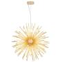 Lampundit Sputnik Chandelier 9 Light Golden Modern Pendant Lighting Gold Industrial Firework Ceiling Light Fixture UL Listed