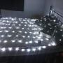 Light Sea String Lights Net Mesh Lights, 6.6ft x 9.8ft Curtain Fairy Lights with 8 Modes Controller for Holiday, Party, Outdoor Wall, Wedding Decorations (White)