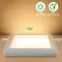 Unicozin 24W Led Ceiling Light 2700K Warm White, 2000LM, 150W Equivalent, 11.8in Square Ceiling Lamp for Kitchen, Bedroom, Living Room, Hallway, Non Dimmable