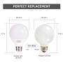 G25 Globe LED Bulbs,Vanity Light Bulb 60 Watt Equivalent Comzler Bathroom Light Bulbs 5000K Daylight 900LM Makeup Mirror Light for Bedroom E26 Medium Screw Base,9W Non-dimmable,Pack of 4