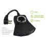 ECOPlugs Outdoor Light Timer Outlet waterproof, Christmas Lights Timer Outlet Switch, Electrical Outlet Timers Programmable Outdoor