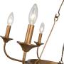 LNC Farmhouse Chandelier, Chandeliers for Dining Rooms, 6-Light Gold Wagon Wheel Chandelier for Living Room, Foyer, 27.5” Dia