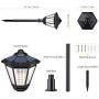 Solar Lights Outdoor, Sunix Radar Motion Sensor 108 LED Waterproof Garden Light Auto On/Off Landscape Lighting for Pathway, Driveway, Patio, Yard Decoration（2 Pack）
