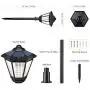 Solar Lights Outdoor, Sunix Radar Motion Sensor 108 LED Waterproof Garden Light Auto On/Off Landscape Lighting for Pathway, Driveway, Patio, Yard Decoration（2 Pack）