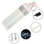 Joiedomi Christmas Meteor Shower Lights Falling Rain Drop Icicle String Lights 240 LEDs 8 Tube 30cm/12inch for Christmas Holiday Party Home Patio Outdoor Decoration (Blue)