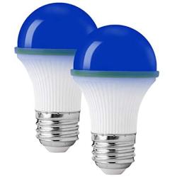 Blue Light Bulbs, KINUR 3W(25W 40W Equivalent) A15 e26 Base Blue LED Bulb, Porch, Outdoor, Home Lighting, Holiday Lighting, Decorative Illumination Light Bulb 2 Pack