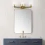 Pathson 3 Light Wall Light, Vintage Bathroom Vanity Light, Industrial Indoor Wall Sconce with Clear Glass Shade, Wall Mount Light Fixtures for Bathroom Kitchen Living Room (Antique)