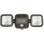 Mr. Beams MB3000 High Performance Wireless Battery Powered Motion Sensing LED Dual Head Security Spotlight, 500 Lumens, Brown, 1-Pack
