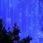 Dooit 9.8ft6.5ft 300LED Curtain String Lights 8 Modes 29v UL Plug in for Christmas Party Wedding Ceremony Home Garden Bedroom Indoor/Outdoor Decorations （Blue）