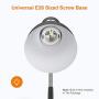 LEPOWER Metal Desk Lamp, Eye-Caring Table Lamp, Study Lamps with Flexible Goose Neck for Bedroom and Office ( Sandy Black)