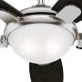 Hunter 54 in. Contemporary Ceiling Fan in Brushed Nickel with LED Light and Remote Control (Renewed)
