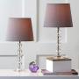Safavieh Lighting Collection Nola Stacked Crystal Ball 16-inch Table Lamp (Set of 2)