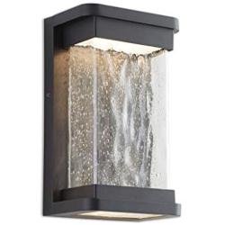 LUTEC Starry 1857 795 Lumen 3000K LED Wall Light with Seeded Glass, Modren Porch Light, Indoor Outdoor Sconce Wall Lighting