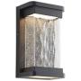 LUTEC Starry 1857 795 Lumen 3000K LED Wall Light with Seeded Glass, Modren Porch Light, Indoor Outdoor Sconce Wall Lighting