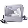 LOFTEK 30W LED Flood Light, 4000lm 5000K Daylight White COB Outdoor Light, IP 66 Waterproof Super Bright Security Light (Silver)