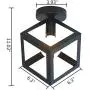 Modern Ceiling Lamps Fixture Geometric Iron Flush Mount Ceiling Lighting Fixtures for Hallway Balcony Kitchen Dining Room Living Room Modern Ceiling Lamps Fixture Geometric Iron Flush Mount Ceiling Lighting Fixtures for Hallway Balcony Kitchen Dining Room Living Room
