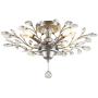 SEOL-LIGHT Vintage Sliver Grey Crystal Branches Chandeliers Ceiling Light Flush Mounted Fixture with 4 Light 160W 24.5''Dia for Bedroom,Living Room,Entryway SEOL-LIGHT Vintage Sliver Grey Crystal Branches Chandeliers Ceiling Light Flush Mounted Fixture with 4 Light 160W 24.5''Dia for Bedroom,Living Room,Entryway