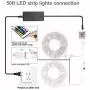 Led Strip Lights, Charkee Smart Led Lights 50ft, RGB Color Changing Strip with WiFi, Work with Alexa and Google Assistant for Room, Bedroom, Kitchen