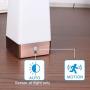 WRalwaysLX 3 Modes Battery Powered Small Table Lamp,Bedside Lamp Wireless PIR Motion Sensor LED Night Light,USE 3x1.5VAAA Battery,Sensitive Portable Moving Lamp for Kids Room,Hallway,Bedroom