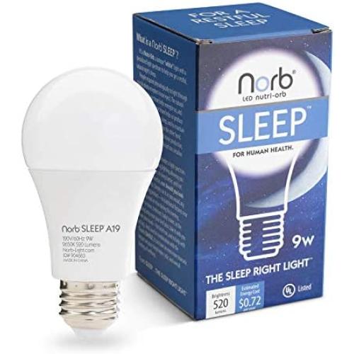 Sleep Light Bulb for Evening / Bedtime; NorbSLEEP for Baby & All Ages