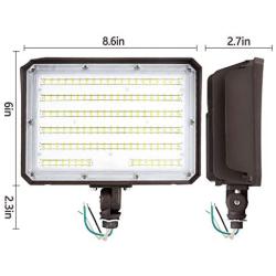 CINOTON 100W LED Flood Light Outdoor, IP65 Waterproof Rating Led Flood Light with Knuckle Mount 13000 Lumen (1000W Incandescent Equivalent) 5000K Daylight LED Flood Light for Yard Garden Garage