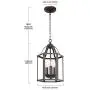 TULUCE 3 Light Chandelier Oil Rubbed Bronze Pendant Light Semi Flush Mount Light Ceiling for Farmhouse Kitchen Dining Room Living Room Foyer