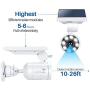 Solar Motion Sensor Light Outdoor of 2, 1400-Lumen 9-Watt(110W Equ.) LED Spotlight, Aluminum Solar Flood Security Emergency Lights for Driveway Patio Garden, 100-Week 100% Free Replacement