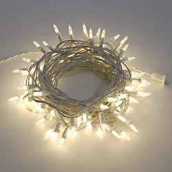 Philips 100 LED Warm White Indoor Outdoor Mini Christmas Lights, White String