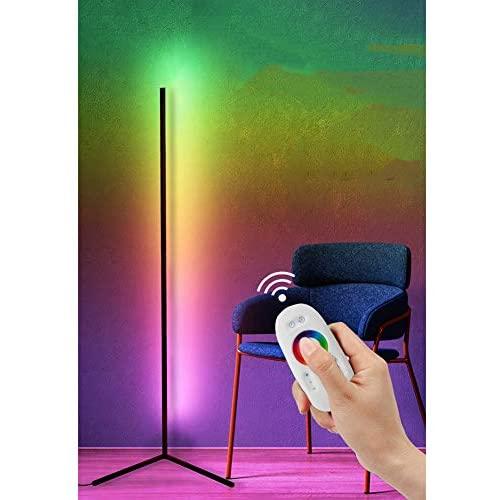 Cakunmik LED Floor lamp Corner Decorative 20W Living Room Modern Standing Reading Light dimmable (RGB + Remote) Bedroom, Office Light, Black. Cakunmik LED Floor lamp Corner Decorative 20W Living Room Modern Standing Reading Light dimmable (RGB + Remote) Bedroom, Office Light, Black.