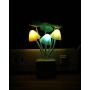 Sensor Led Night Light, Color Changing Plug-in LED Mushroom Dream Bed Lamp