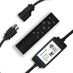 SUNTHIN 360W Outdoor Dimmer for String Lights, Wireless RF Smart Plug-in Dimmer Switch, Multifunctional Dimmer for Dimmable LED String Lights and Incandescent String Lights