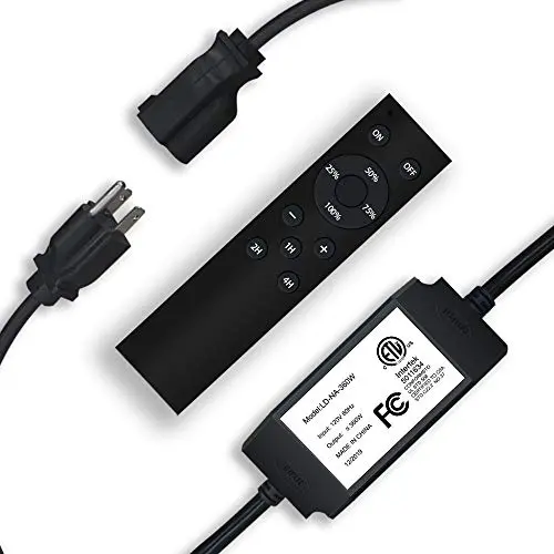 SUNTHIN 360W Outdoor Dimmer for String Lights, Wireless RF Smart Plug-in Dimmer Switch, Multifunctional Dimmer for Dimmable LED String Lights and Incandescent String Lights
