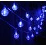 HUGSVIK 25.7FT 50 LED Battery Operated Blue String Lights, 8 Modes Globe Blue Lights for Room, Waterproof Blue Christmas Lights for Bedroom Kids Canopy Kids Tent Christmas Tree Decor Camping