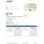 Progress Lighting P3713-20 Inspire Two-Light Flush Mount, Antique Bronze